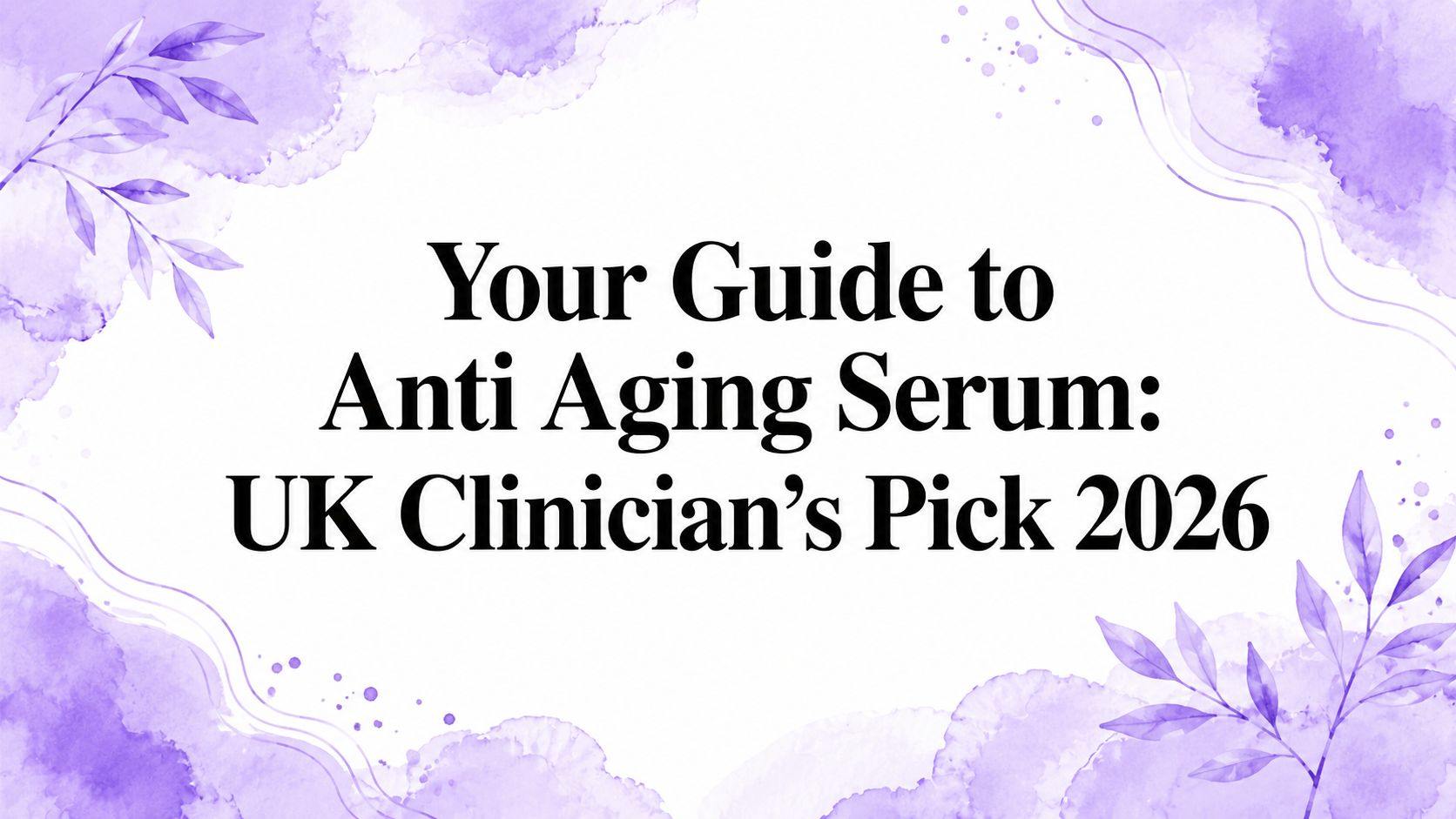 Your Guide to Anti Aging Serum: UK Clinician's Pick 2026