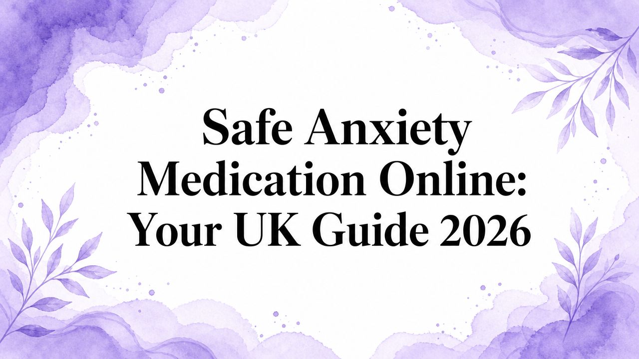 Safe Anxiety Medication Online: Your UK Guide 2026