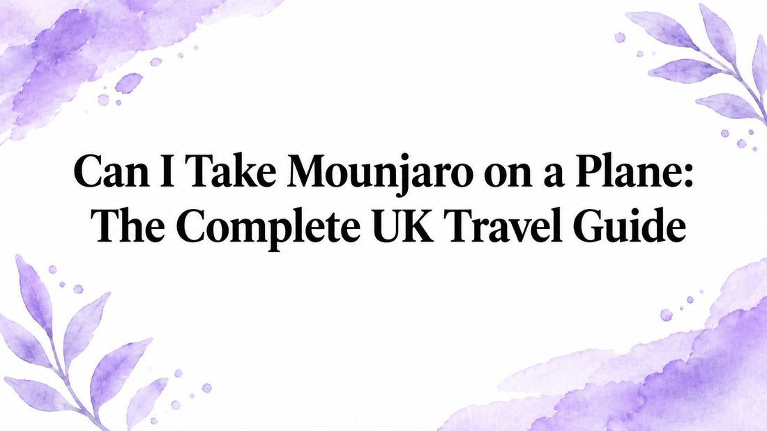 Can I Take Mounjaro on a Plane: The Complete UK Travel Guide