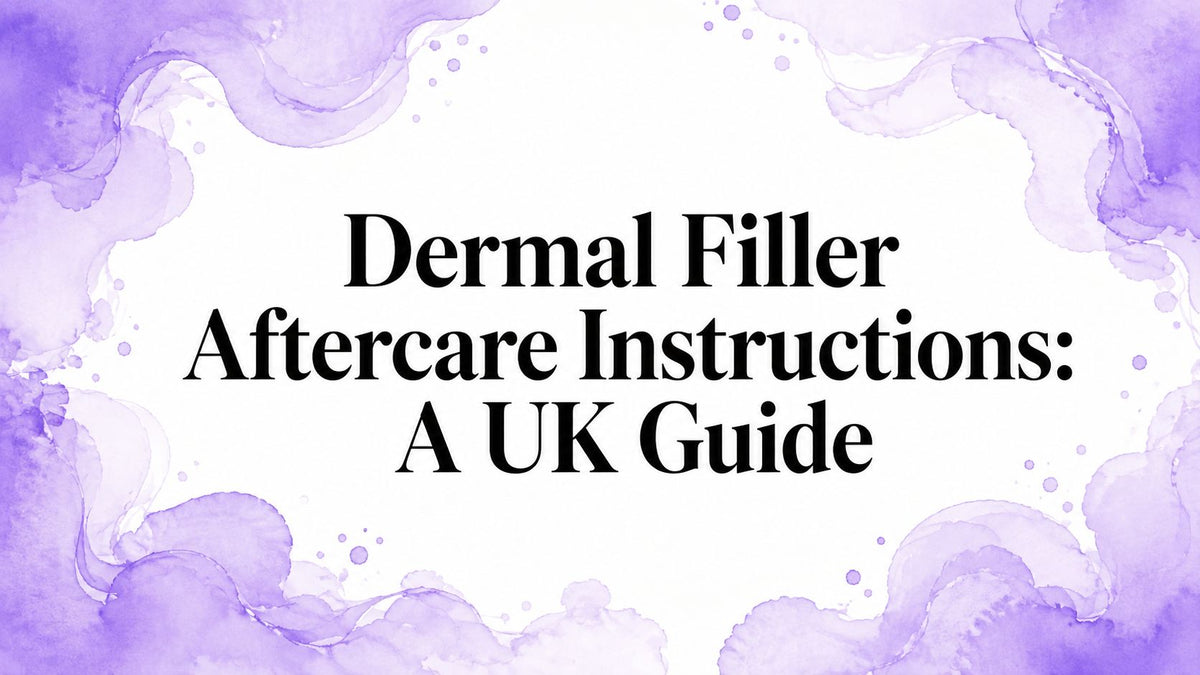 Dermal Filler Aftercare Instructions: A UK Guide