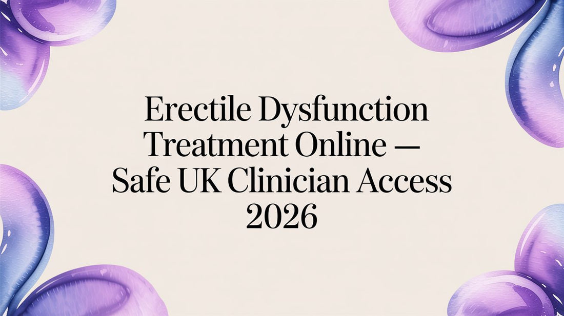A Guide to Erectile Dysfunction Treatment Online in the UK