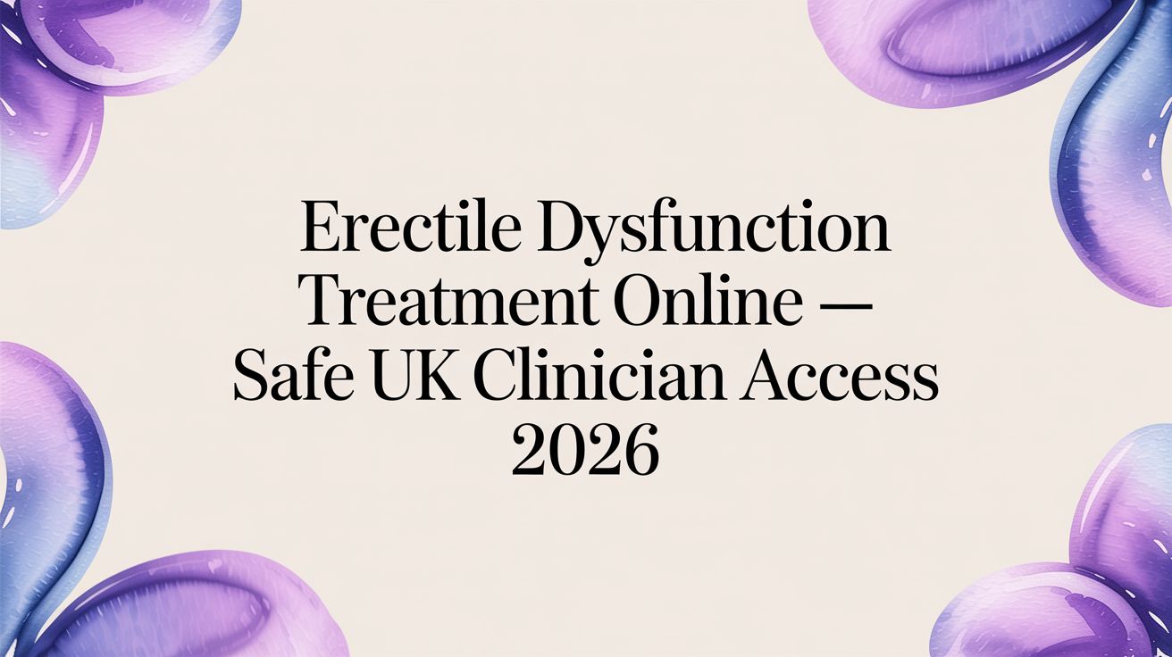 A Guide to Erectile Dysfunction Treatment Online in the UK