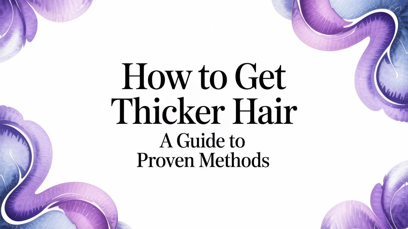 How to Get Thicker Hair: A Guide to Medically Proven Methods