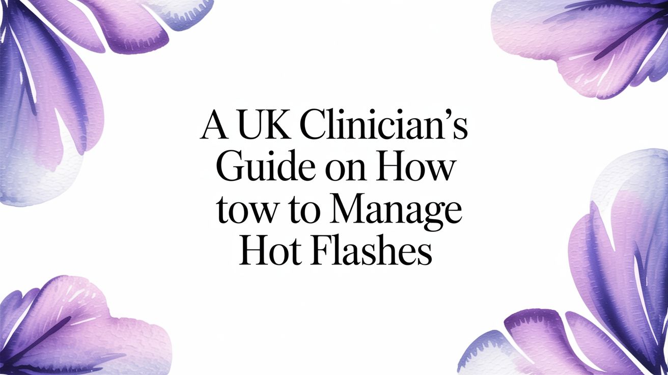 A UK Clinician's Guide on How to Manage Hot Flashes