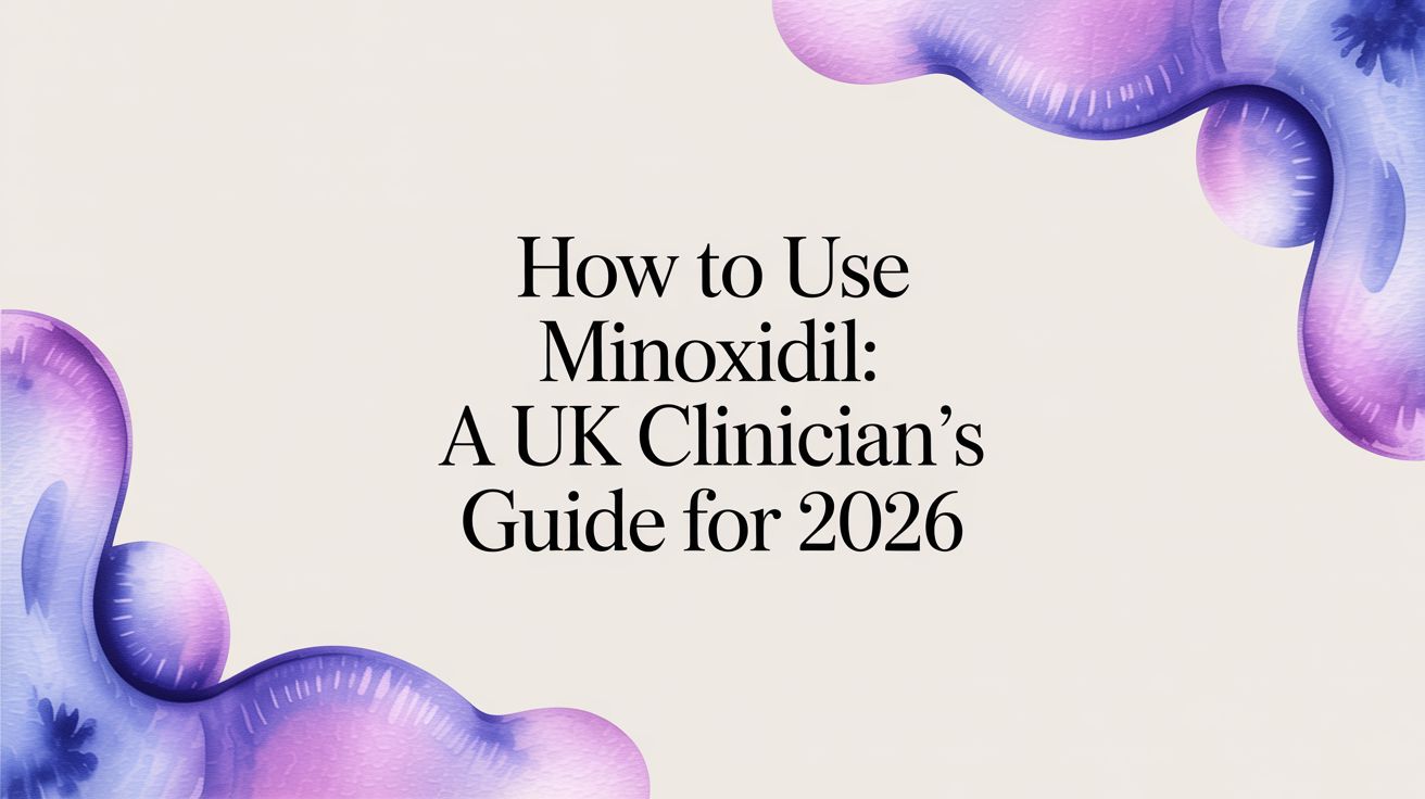 How to Use Minoxidil: A UK Clinician's Guide for 2026