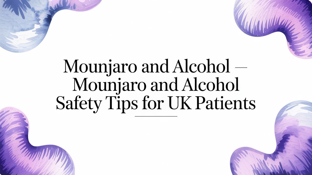 Mounjaro and Alcohol: UK Safety Guidance for Patients