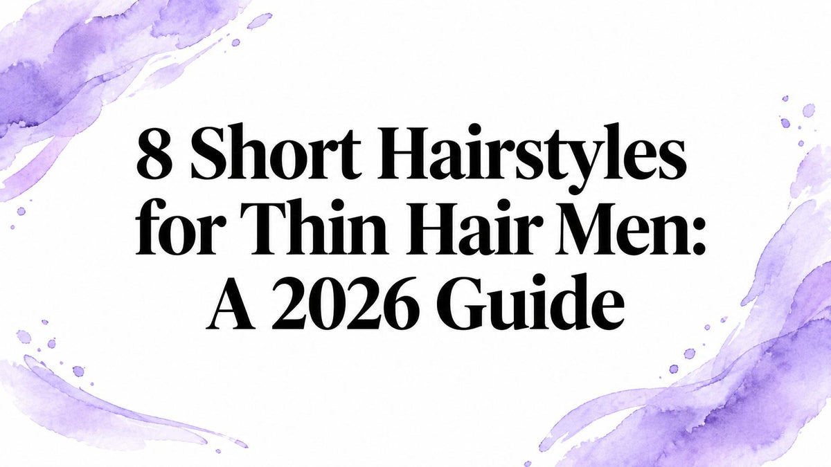 8 Short Hairstyles for Thin Hair Men: A 2026 Guide