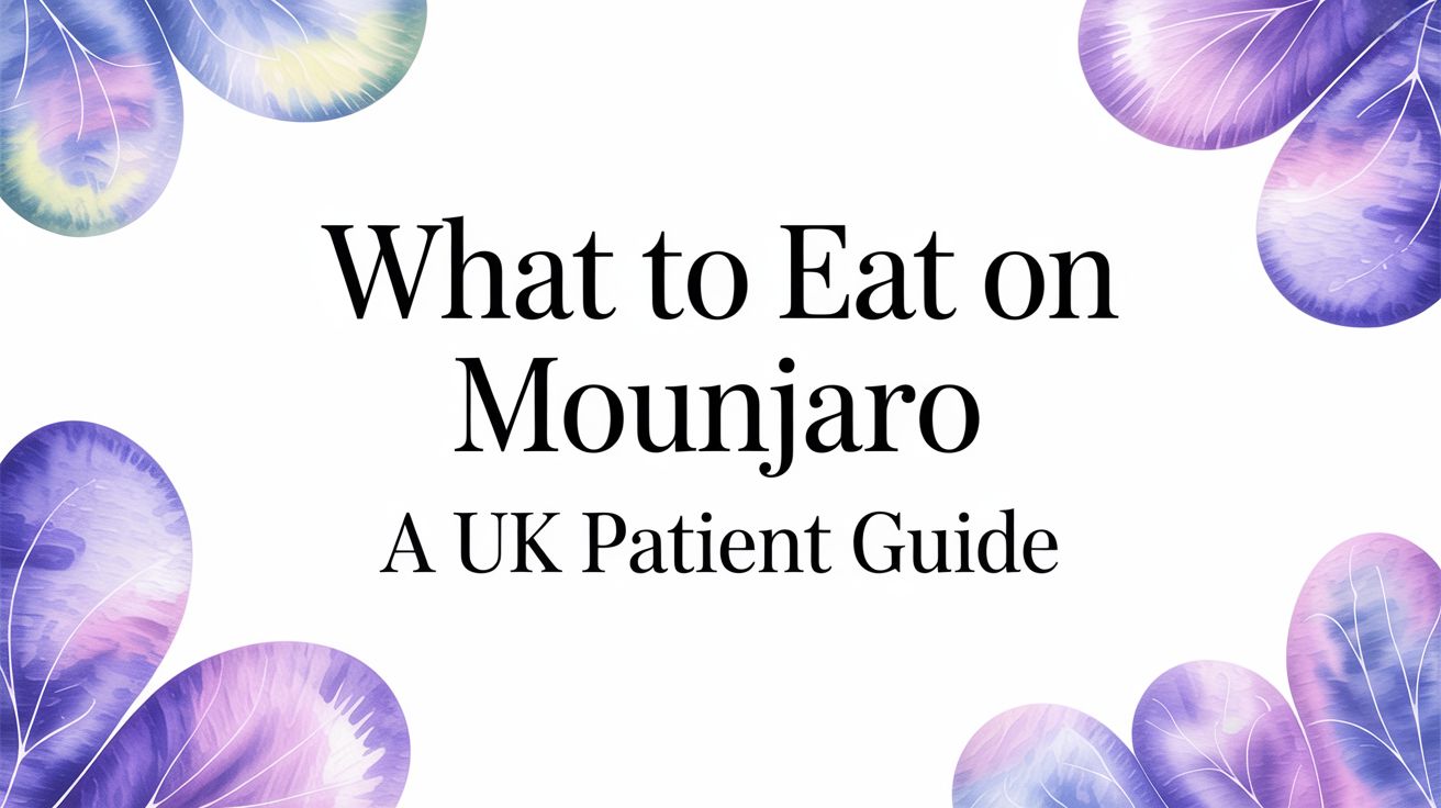 What to Eat on Mounjaro: A UK Patient Guide