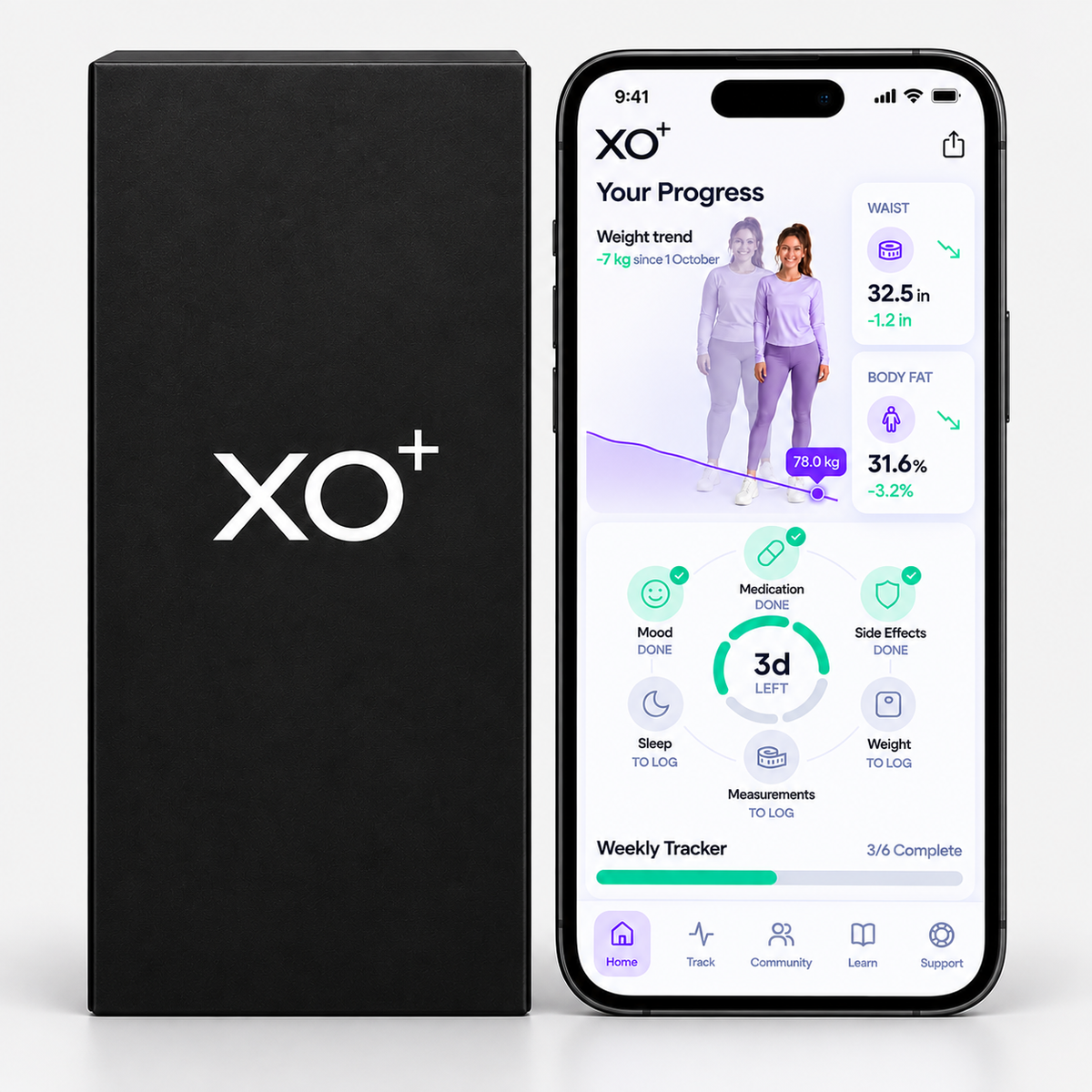 XO Health App – Weight Tracking